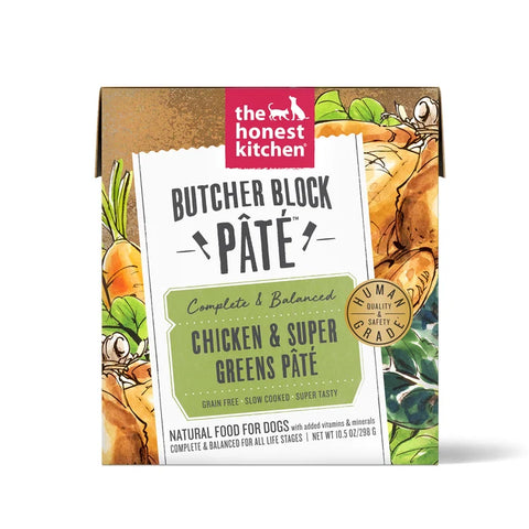 The Honest Kitchen - Butcher Block Pate' Chicken & Super Greens - Wet Dog Food - 10.5oz