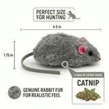 Smokey's Stash - Rabbit Fur Mice Cat Toy