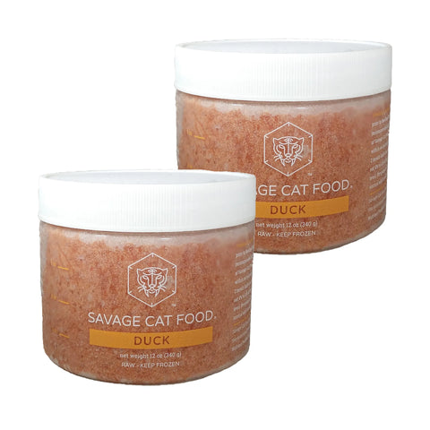 Savage Cat - Duck - Raw Cat Food - 12oz