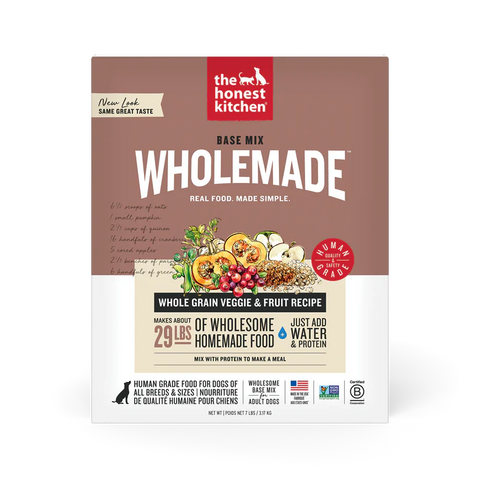 The Honest Kitchen - Whole Grain Veggie & Fruit Base Mix - Dehydrated Dog Food - 7 lbs