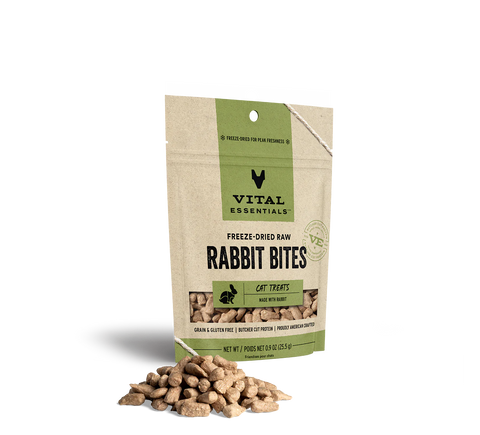 Vital Essentials - Freeze-Dried Rabbit Bites Cat Treat