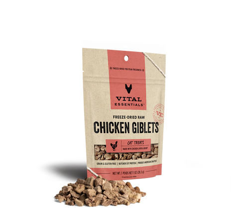 Vital Essentials - Freeze-Dried Chicken Giblets Cat Treat