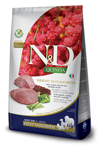 Farmina - N&D Quinoa Functional Weight Management Lamb - Dry Dog Food - Various Sizes