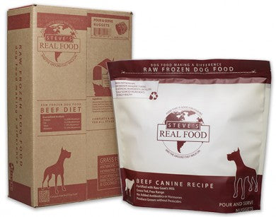Steve's Real Food - Beef Patties - Raw Dog Food - 13.5 lb (PRE-ORDER-Local Delivery Only)