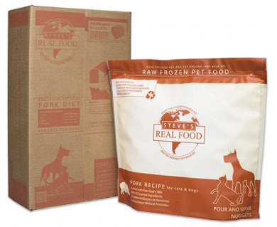 Steve's Real Food - BARF Pork Patties - Raw Dog Food - 20 lb (Hillsborough County FL Delivery Only)