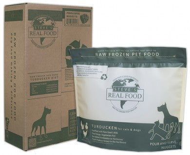 Steve's Real Food - Turducken Nuggets - Raw Dog Food - Various Sizes (Hillsborough County FL Delivery Only)