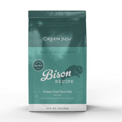 Green Juju - Bison Recipe - Freeze-Dried Dog Food - 14 oz