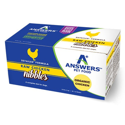 Answers - Detailed Nibbles Chicken - Raw Dog Food - 2.2 lb (Hillsborough County FL Delivery Only)