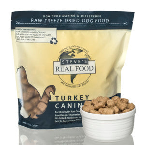 Steve's Real Food - Turkey Nuggets - Freeze-Dried Dog Food - 1.25 lb