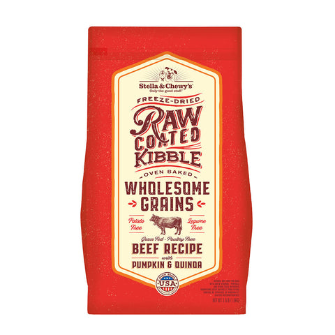 Stella & Chewy's - Raw Coated Wholesome Grains Beef - Dry Dog Food - Various Sizes