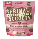 Primal - Nuggets Turkey & Sardine - Freeze-Dried Dog Food - Various Sizes