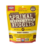 Primal - Nuggets Rabbit - Freeze-Dried Dog Food - Various Sizes