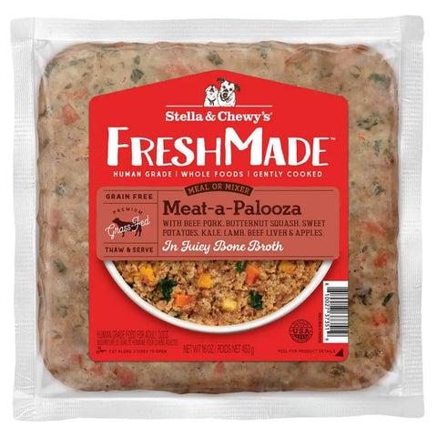 Stella & Chewy's - Freshmade Meat-A-Palooza - Gently Cooked Dog Food - 16oz (Local Hillsborough County Delivery Only)