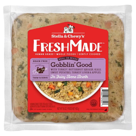 Stella & Chewy's - Freshmade Gobblin' Good - Gently Cooked Dog Food - 16oz (Local Hillsborough County Delivery Only)