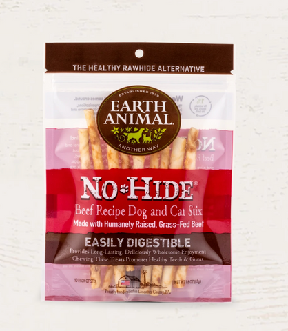 Earth Animal - No-Hide Beef Stix 10 Pack