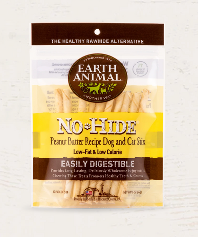 Earth Animal - No-Hide Peanut Butter Stix 10 Pack