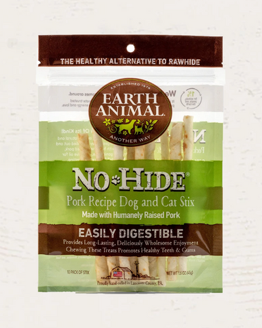 Earth Animal - No-Hide Pork Stix 10 Pack