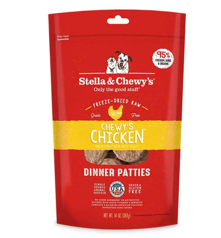 Stella & Chewy's - Chewy's Chicken Dinner Patties - Freeze-Dried Dog Food - Various Sizes