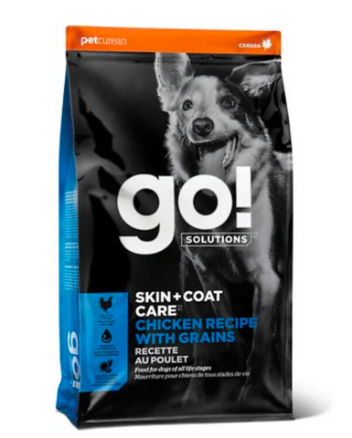 Petcurean - Go! Solutions Skin + Coat Care Chicken with Grains - Dry Dog Food - Various Sizes