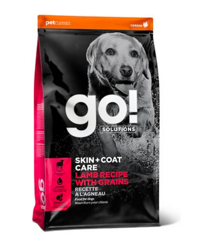 Petcurean - Go! Solutions Skin + Coat Care Lamb with Grains - Dry Dog Food - Various Sizes