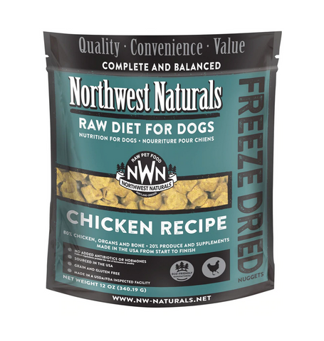 Northwest Naturals - Chicken Nuggets - Freeze-Dried Dog Food - 12oz