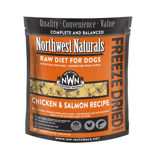 Northwest Naturals - Chicken & Salmon Nuggets - Freeze-Dried Dog Food - 12oz