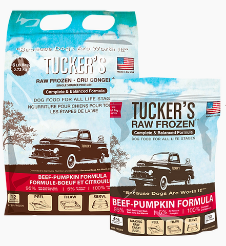 Tucker's - Beef Pumpkin - Raw Frozen Dog Food - Various Sizes (PRE-ORDER - Local Delivery Only)