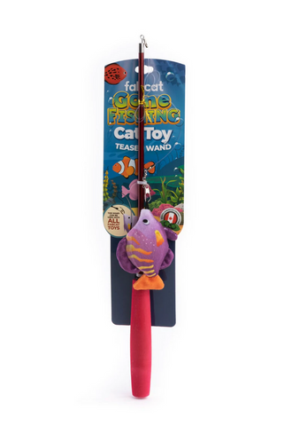 Fab Cat - Gone Fishing Teaser Wand Cat Toy
