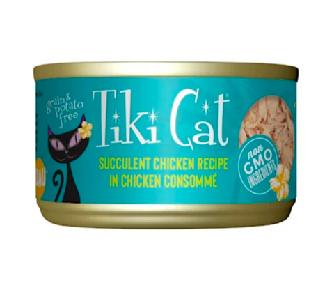 Tiki Cat - Puka Puka Luau Succulent Chicken in Chicken Consommé - Wet Cat Food - 2.8 oz