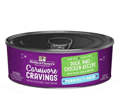 Stella & Chewy's - Carnivore Cravings Purrfect Paté Duck & Chicken - Wet Cat Food - 2.8oz