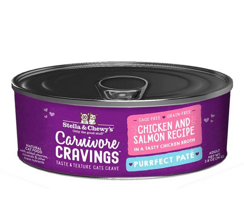 Stella & Chewy's - Carnivore Cravings Purrfect Paté Chicken & Salmon - Wet Cat Food - 2.8oz
