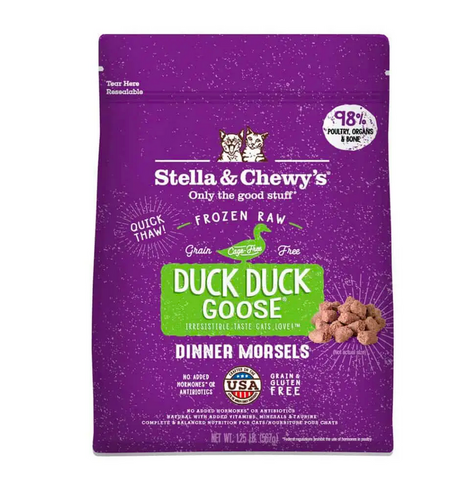 Stella & Chewy's - Duck Duck Goose Dinner Morsels - Raw Cat Food - 1.25 lb (Hillsborough County FL Delivery Only)