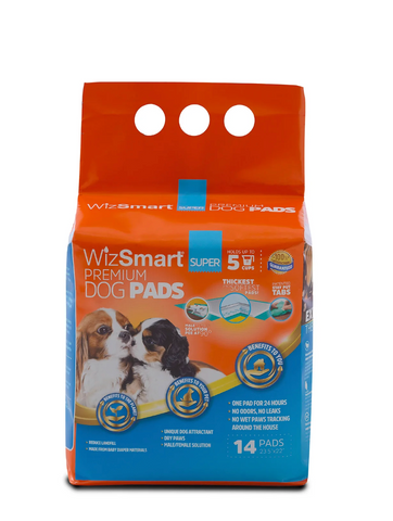 WizSmart - Super 5 Cup All Day Dry Premium Dog Pad