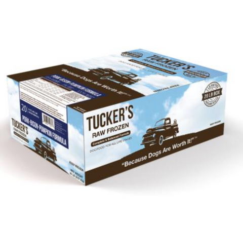 Tucker's - Pork Bison Pumpkin - Raw Dog Food - 20 lb (Hillsborough County FL Delivery Only)