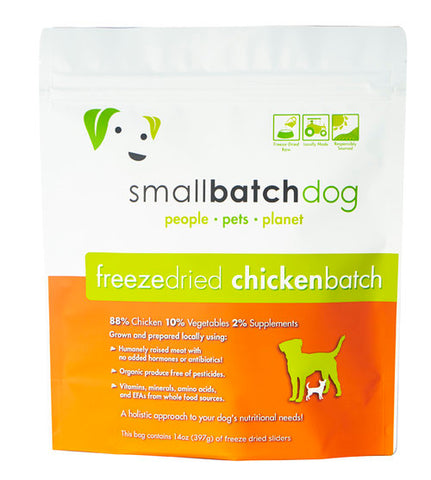 Small Batch - Chicken Sliders - Freeze-Dried Dog Food - 14oz