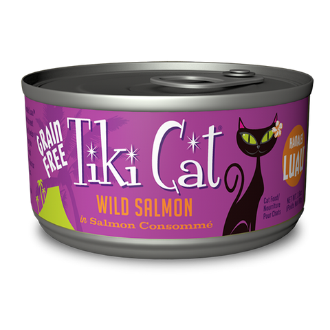 Tiki Cat - Hanalei Luau Wild Salmon in Salmon Consommé - Wet Cat Food - 2.8 oz