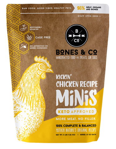 Bones & Co - Kickin' Chicken - Raw Dog Food - Various Sizes (Local Delivery Only)