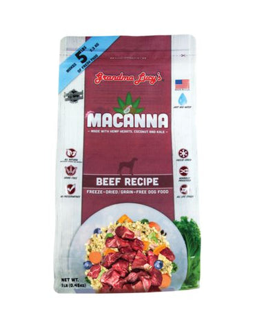 Grandma Lucy's - Macanna Beef - Freeze-Dried Dog Food - Various Sizes