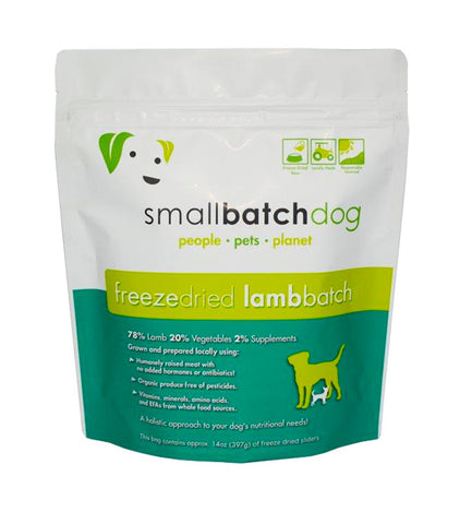 Small Batch - Lamb Sliders - Freeze-Dried Dog Food - 14oz