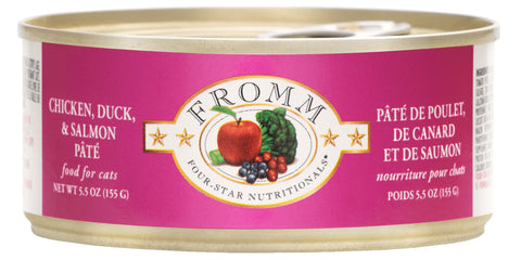 Fromm - Four-Star Chicken, Duck, & Salmon Pate - Wet Cat Food - 5.5oz