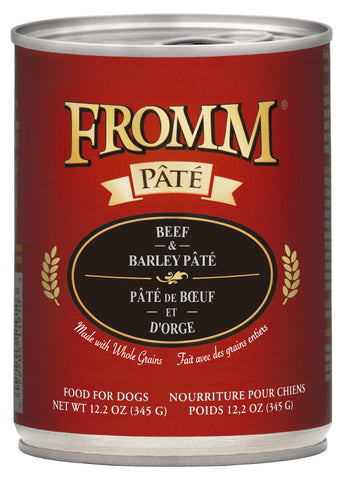 Fromm - Beef & Barley Pate - Wet Dog Food - 12.2oz