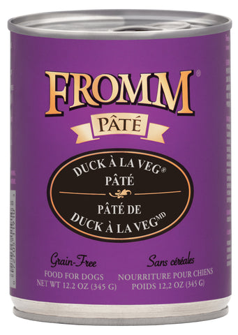 Fromm - Duck A La Veg Pate - Wet Dog Food - 12.2oz