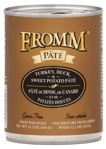 Fromm - Turkey, Duck, & Sweet Potato Pate - Wet Dog Food - 12.2oz