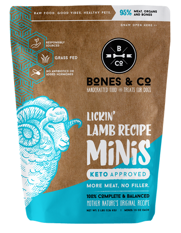 Bones & Co - Lickin' Lamb - Raw Dog Food - Various Sizes (Local Delivery Only)