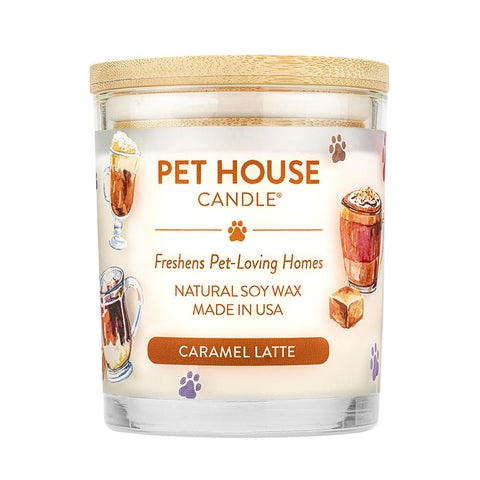 One Fur All - Pet House Candle Caramel Latte