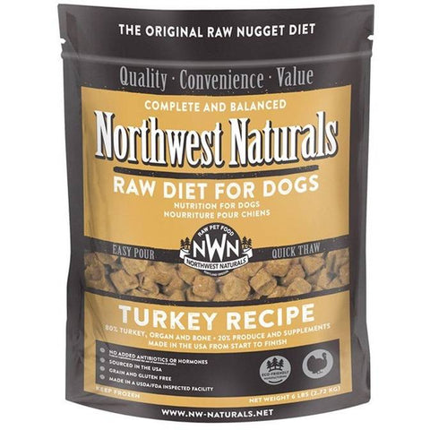 Northwest Naturals - Turkey Nuggets - Raw Dog Food - 6 lb (Local Delivery Only)