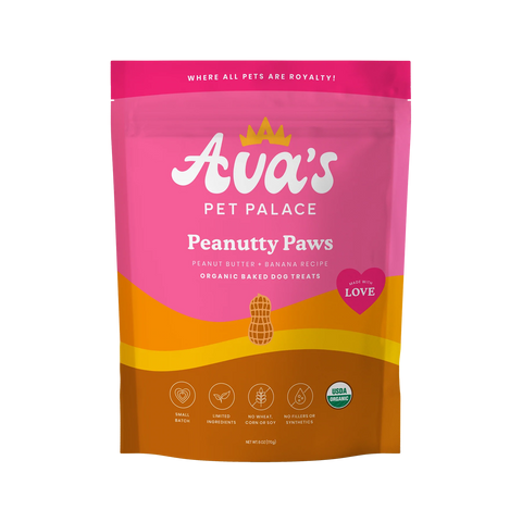Ava's Pet Palace - Peanutty Paws Organic Baked Treat
