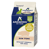 Answers - Detailed Pork - Raw Dog Food - Various Sizes (Hillsborough County FL Delivery Only)
