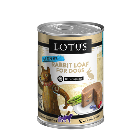 Lotus - Rabbit Loaf - Wet Dog Food - 12.5oz