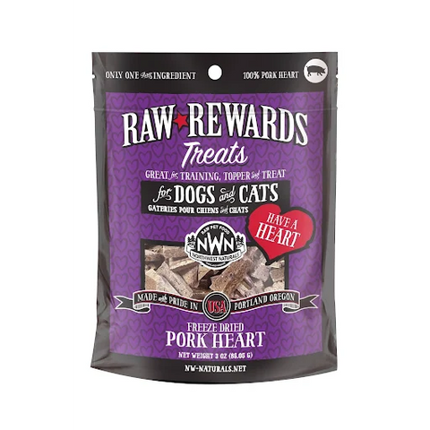 Northwest Naturals - Freeze-Dried Raw Rewards Pork Heart Treat